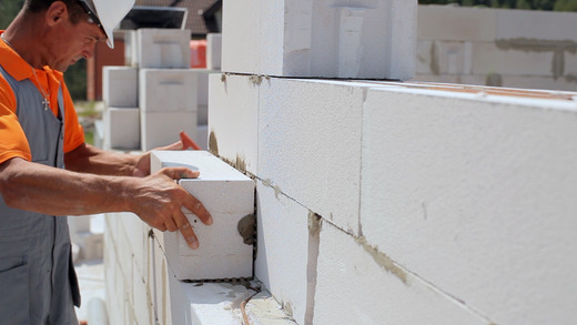 Газосиликатные блоки кладка на цементный раствор бетон купить в омске цена