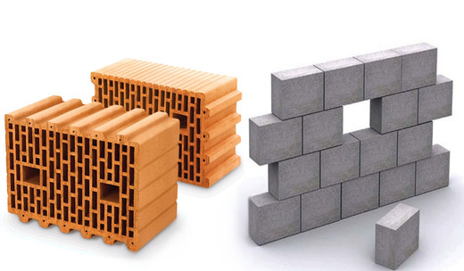 Отличие блоковых материалов